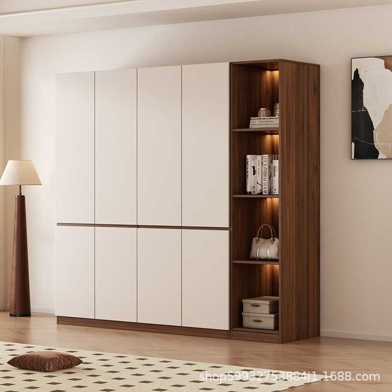 Armario dormitorio doméstico moderno y simple pequeño tipo de alquiler dormitorio armario de almacenamiento armario de estilo medieval image 3