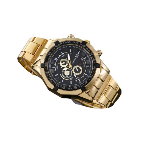 Men wrist watch new watch men's sports trend men's watch calendar steel band quartz watch non-mechanical