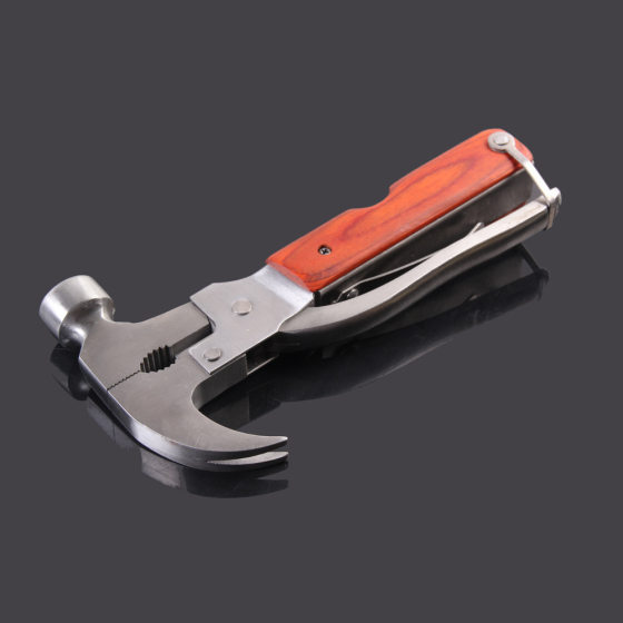Outdoor claw hammer portable multi-function combination tool car self-defense self-driving tour wild survival EDC life-saving outfit