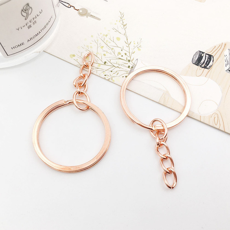 新品白k古青金色プラスチェーンキーホルダーペンダントdiyブレスレットネックレスアクセサリーアクセサリー1個|undefined