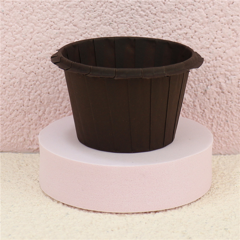 Venta al por mayor Tulip Pink Gradient periódico muffin cake taza de papel resistente a altas temperaturas a prueba de aceite recubierto de encaje muffin titular de papel