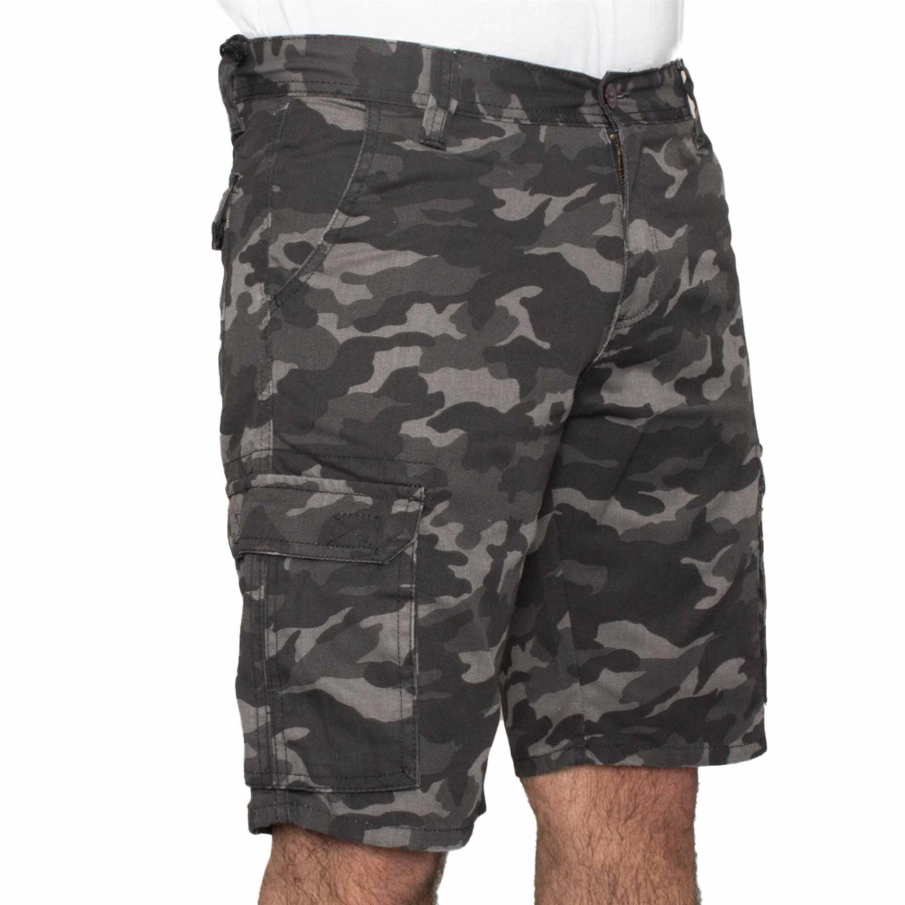 Herren Camouflage Cargoshorts Weit Geschnitten Mit Taschen_voghion.com