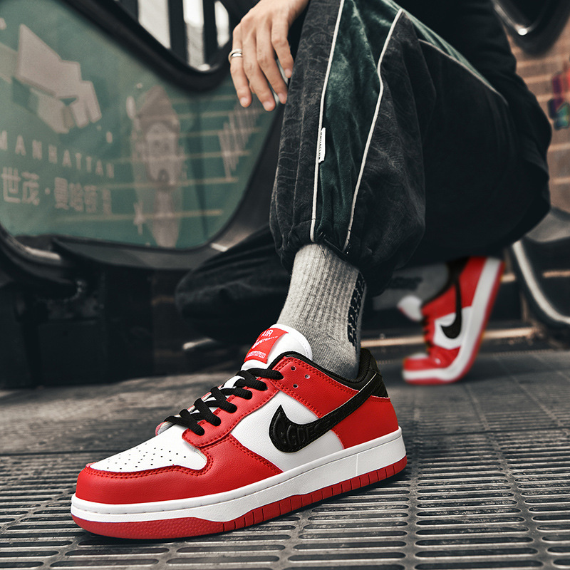 莆田高品質スカムズキンダンク黒と白のパンダ黒神話悟空 aj1 ロートップスニーカーカップルプティアン靴|undefined
