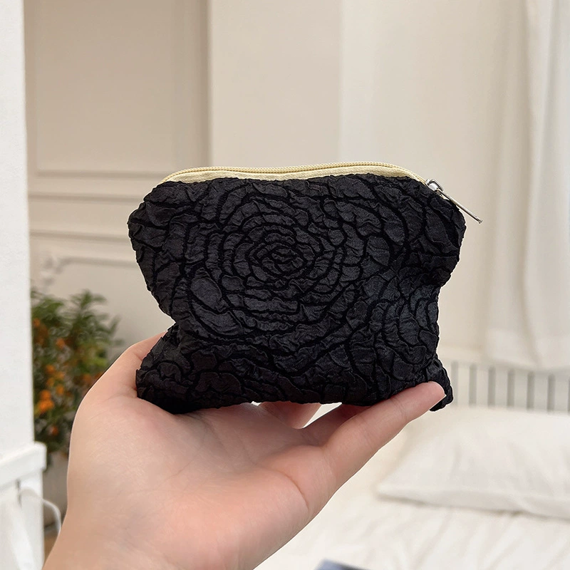 Маленький косметичка, 12×10 см, тканевая косметичка на молнии для помады и монет
