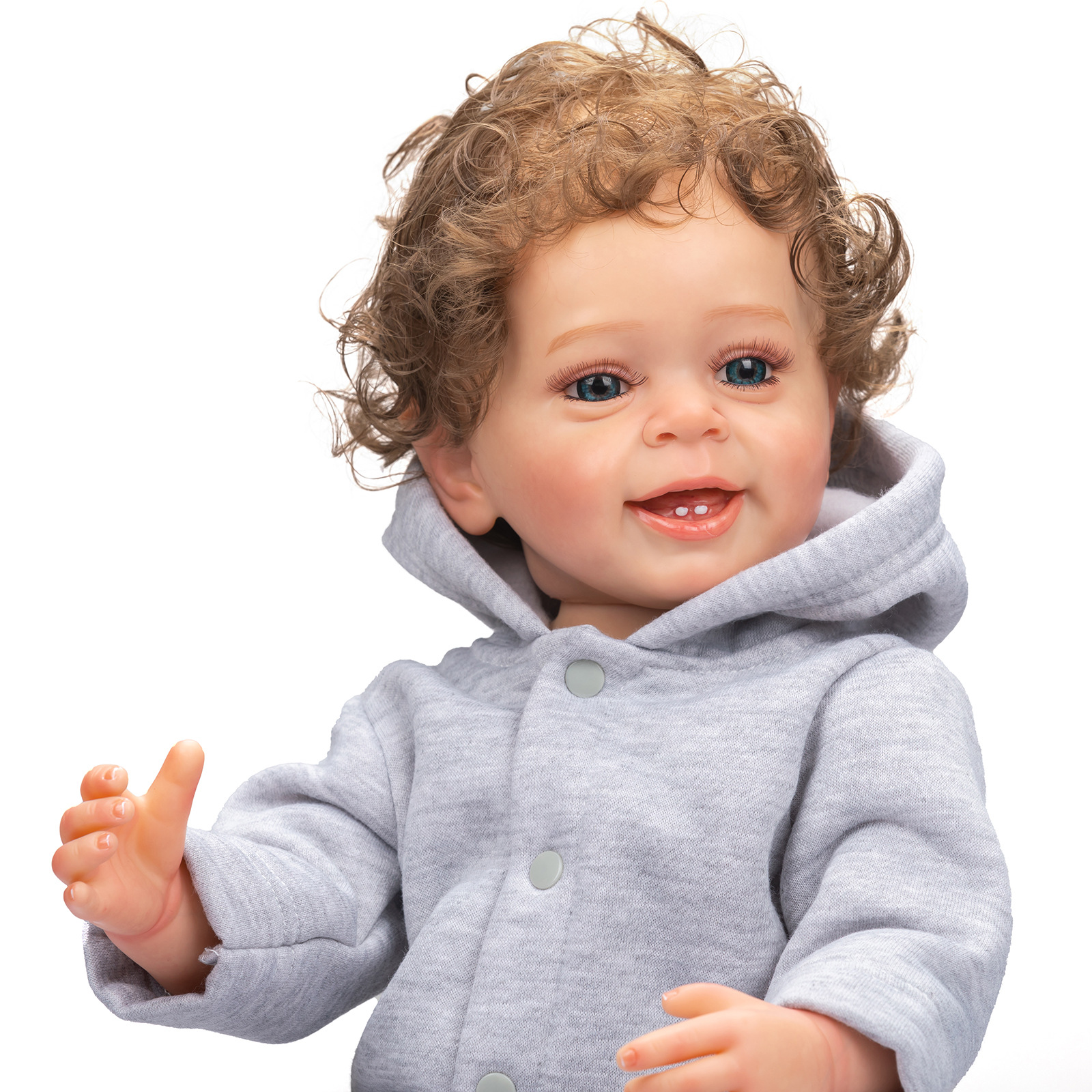 55cm completo pegamento niño Yannik simulación renacer muñeca 3D pintado transfronterizo suministro entrega de una sola pieza