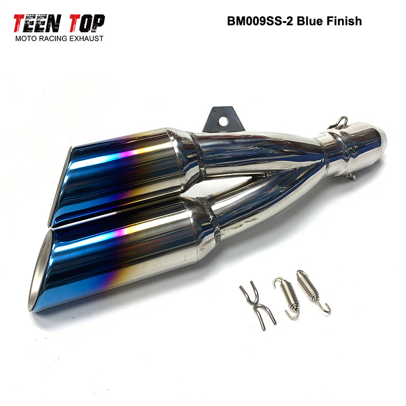 Motorcycle Modification Z800 Ninjia400 Cbr250 Dual Outlet Scorpion Tail Section Exhaust Pipe