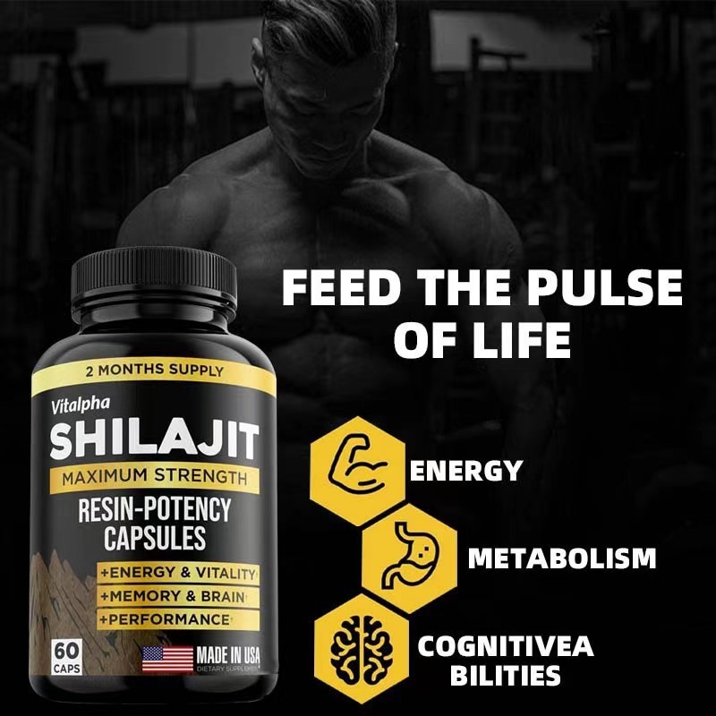 国境を越えた対外貿易ビタミン喜来芝カプセルShilajit capsules虫草花カプセル60粒/瓶|undefined
