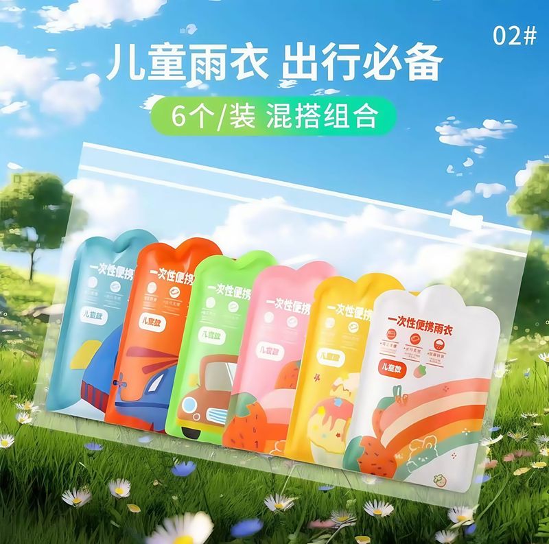 使い捨てレインコート、ポータブル、厚くて長い、カード包装、旅行、アウトドアラフティング、大人と子供用の特別なレインポンチョ|undefined