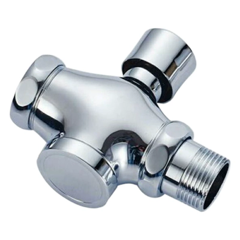 Полный медный клапан для стула Четырехходный клапан для промывки воды Клапан задержки мочеиспускания