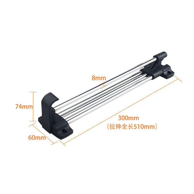 Percha retráctil para armario, poste superior extraíble, barra ropa interior