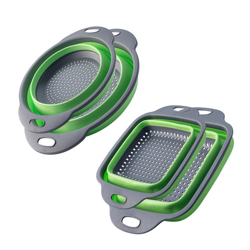 Factory-direct, foldable vegetable wash basin with draining basket, fruit tray, and extendable basket—ideal for home kitchens on Amazon.