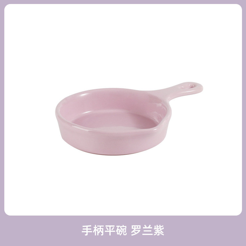 Tazón para gatos de fondo plano de cerámica Tazón para beber con mango Protección cervical anti-volteo Gato enlatado Aperitivos Tazón de comida Tazón para mascotas