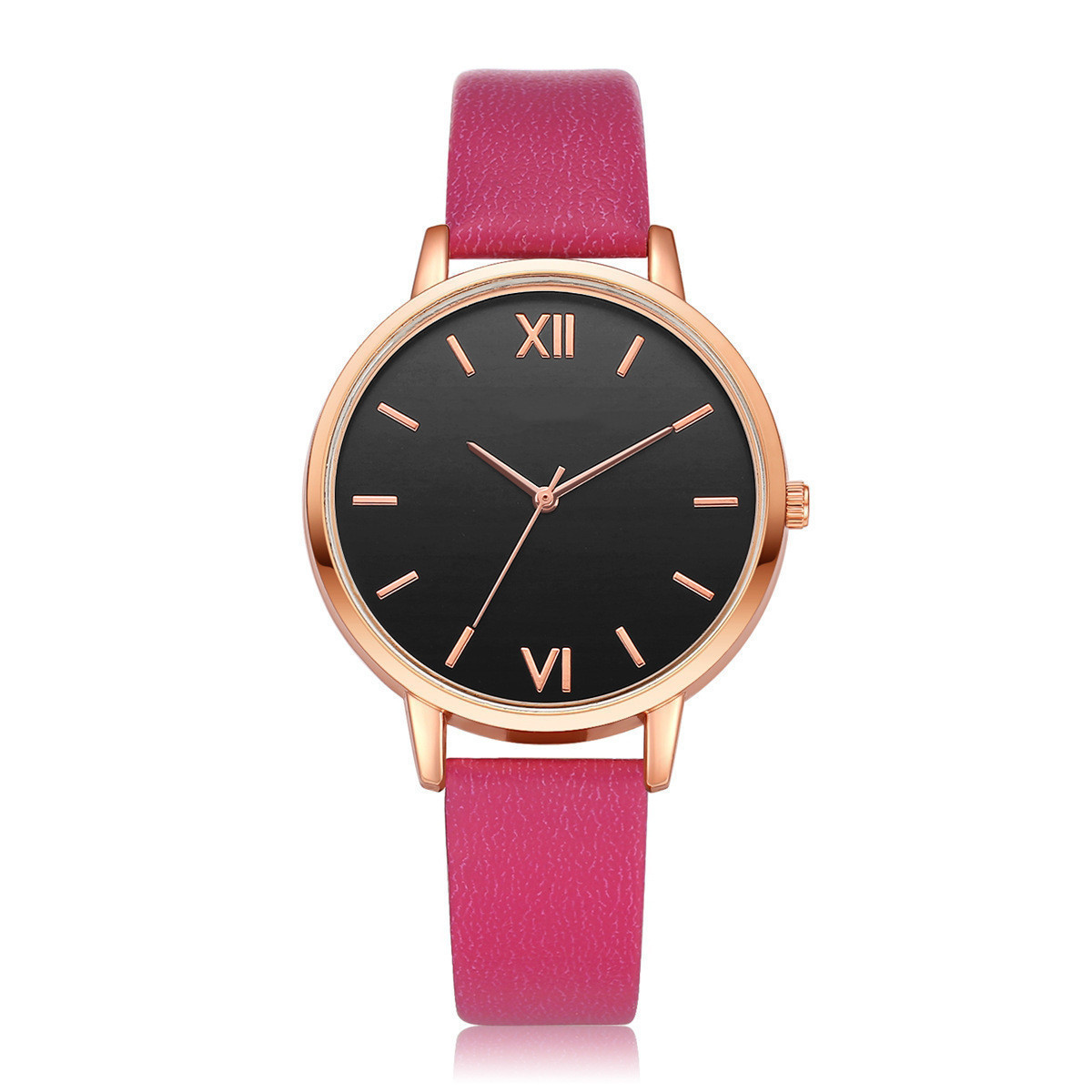 ins new minimalist watch set quartz watch trend pu strap ladies watch strap bracelet set_voghion.com
