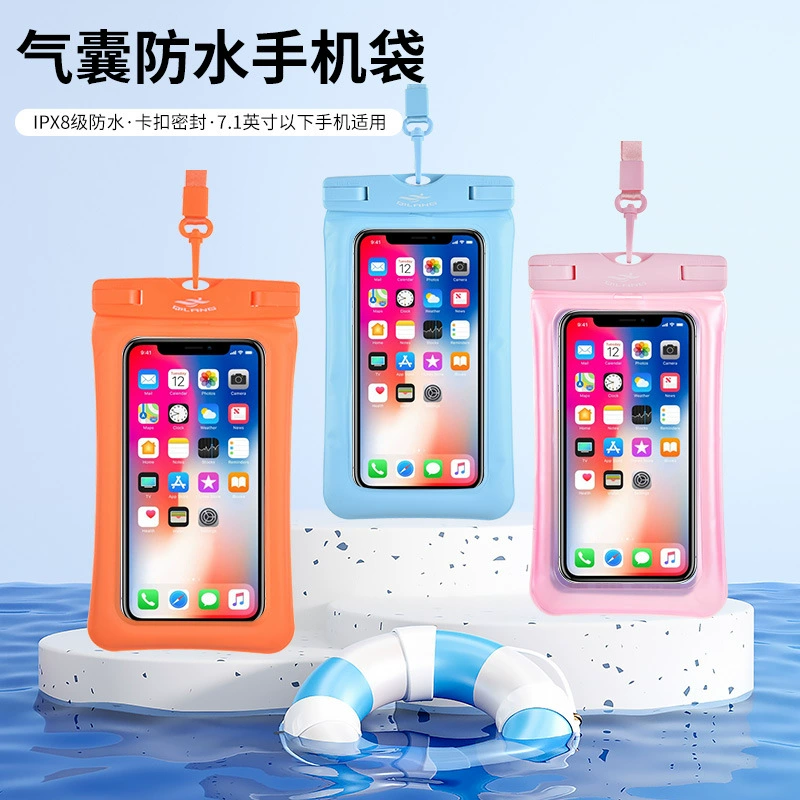 Big waterproof beach mobile phone protection for swimming, transparent waterproof bag, protective case PVC, wholesale
