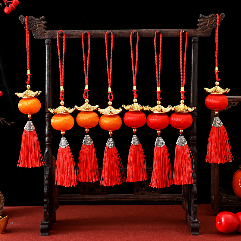 2025新款乔迁新居小柿子串挂件室内客厅布置过新年装饰品灯笼挂件