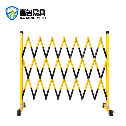 Glass steel insulated tube type retractable fence folding barrier workshop area isolation fence guardrail movable construction 