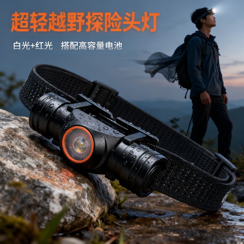 High-Intensity Light, Long-Lasting Lithium Battery, Detachable Battery, Outdoor Led Headlamp, Head-Mounted Outdoor Night Fishing Light, Exclusively for Cross-Border Sales High-Intensity Light, Long-Lasting Lithium Battery, Detachable Battery, Outdoor Led Headlamp, Head-Mounted Outdoor Night Fishing Light, Exclusively for Cross-Border Sales