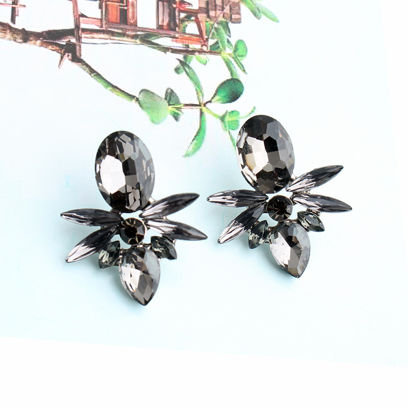 Women'S Gender Plating Design Glam Geometric Plating Alloy Glass Ear Studs