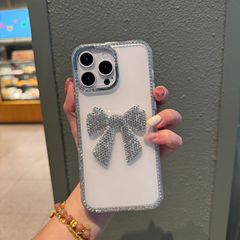 小众蝴蝶结闪钻适用于iPhone17ProMax/iPhone15pro手机壳苹果11