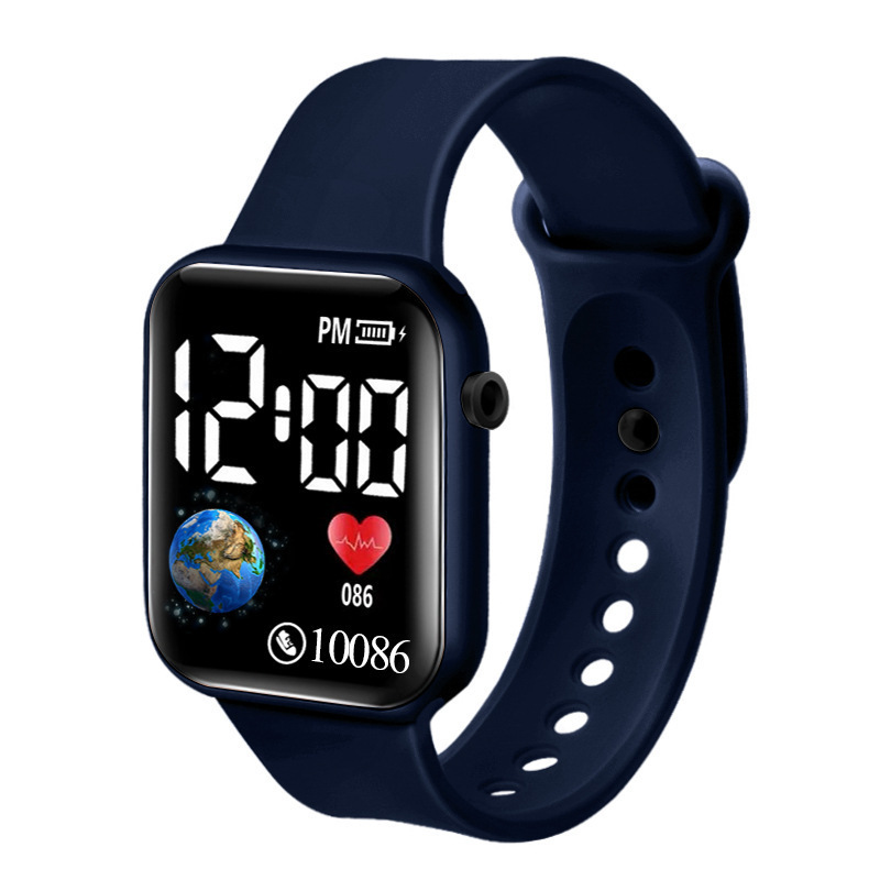 Escuela secundaria INS amor niños niños estudiantes reloj de moda reloj electrónico masculino escuela secundaria impermeable luminoso digital femenino