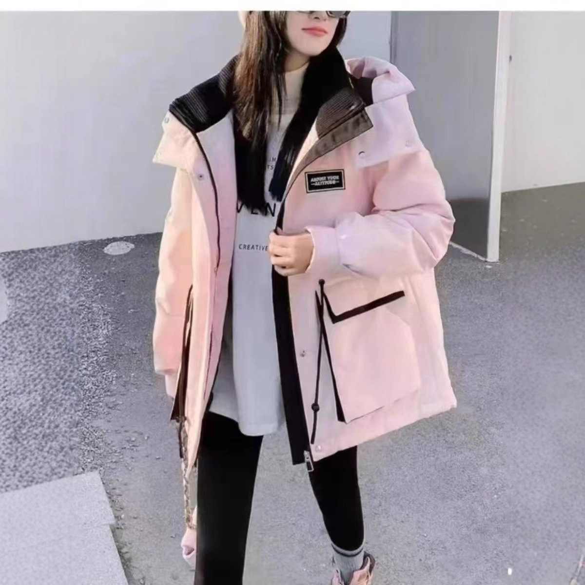 家1012-16   小个子必留过冬款新国标90白鹅绒派克鹅绒服外套