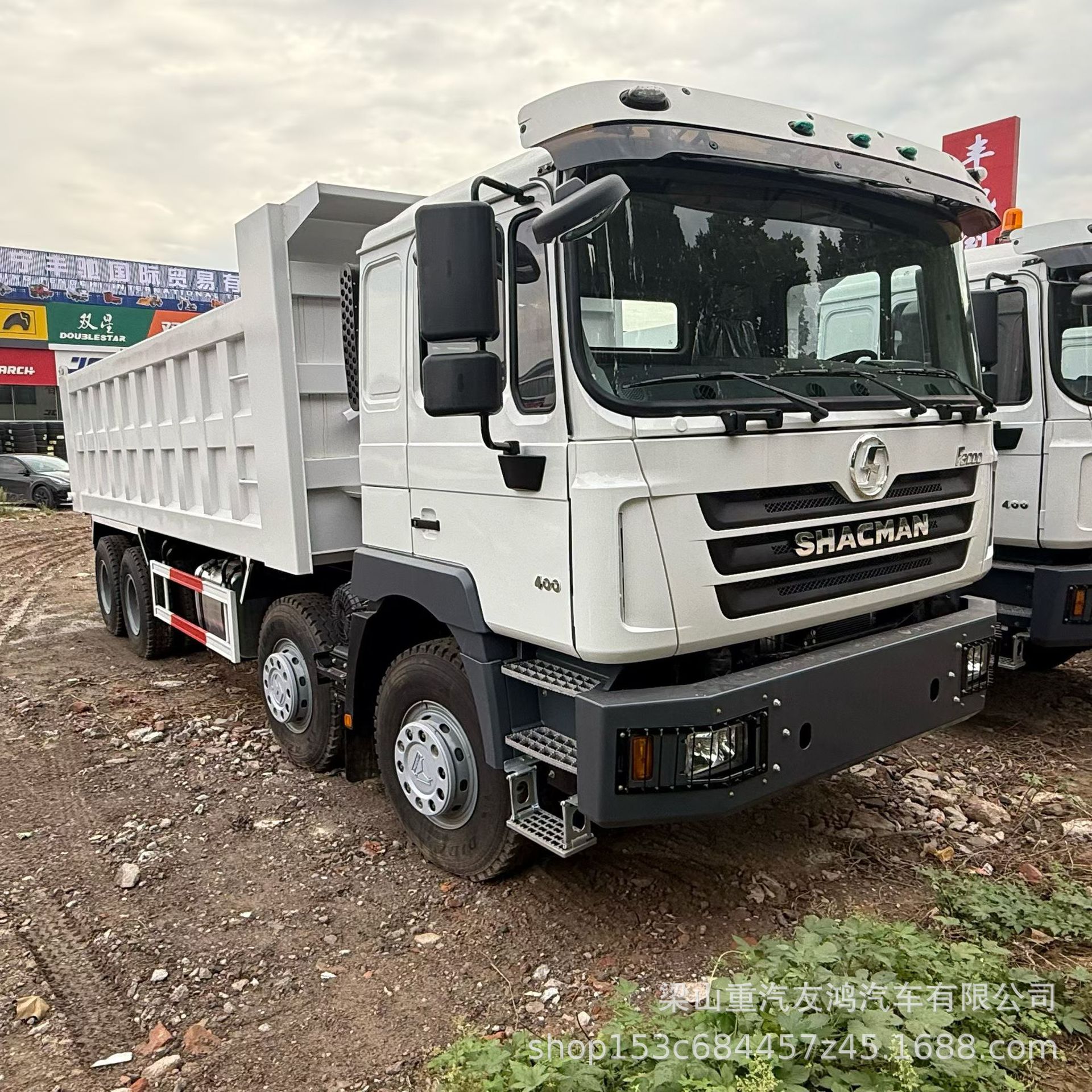 12-Wheel Towable Engineering Dump Truck 8X4 Haworth Car Dump Truck Used Mining Slag Transport Vehicle