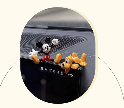 Cute and Healing Car: Car ornaments - mickey-mouse-blues-2-pieces-free-traceless-glue