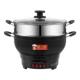 Electric Wok Multi-functional Electric Heating Pot Household Non-stick Pot Steamer Electric Pot Thickened Cooking Pot Dormitory Electric Cooking Pot