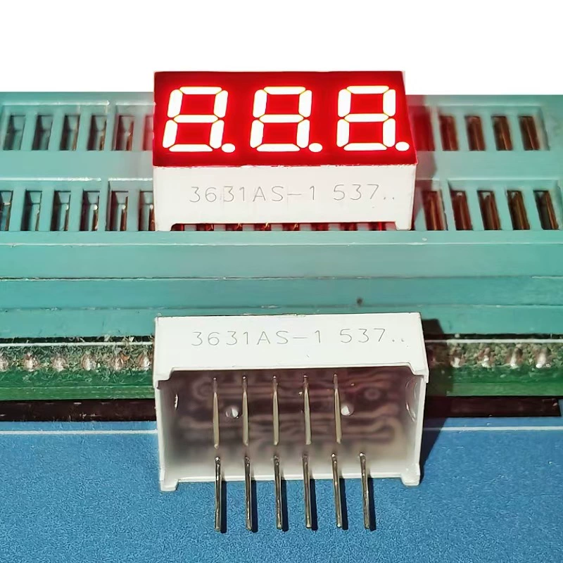Прямая поставка с завода 0,36-дюймовая 3-значная светодиодная цифровая трубка ярко-красного цвета 3631BS co-Yang/3631AS co-yin