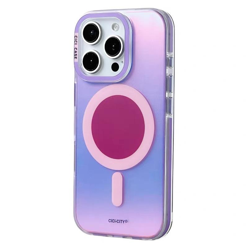 マグネット式マットレーザーマカロン iPhone15/16promax対応 スマホケース Apple17 耐衝撃 シンプル|undefined