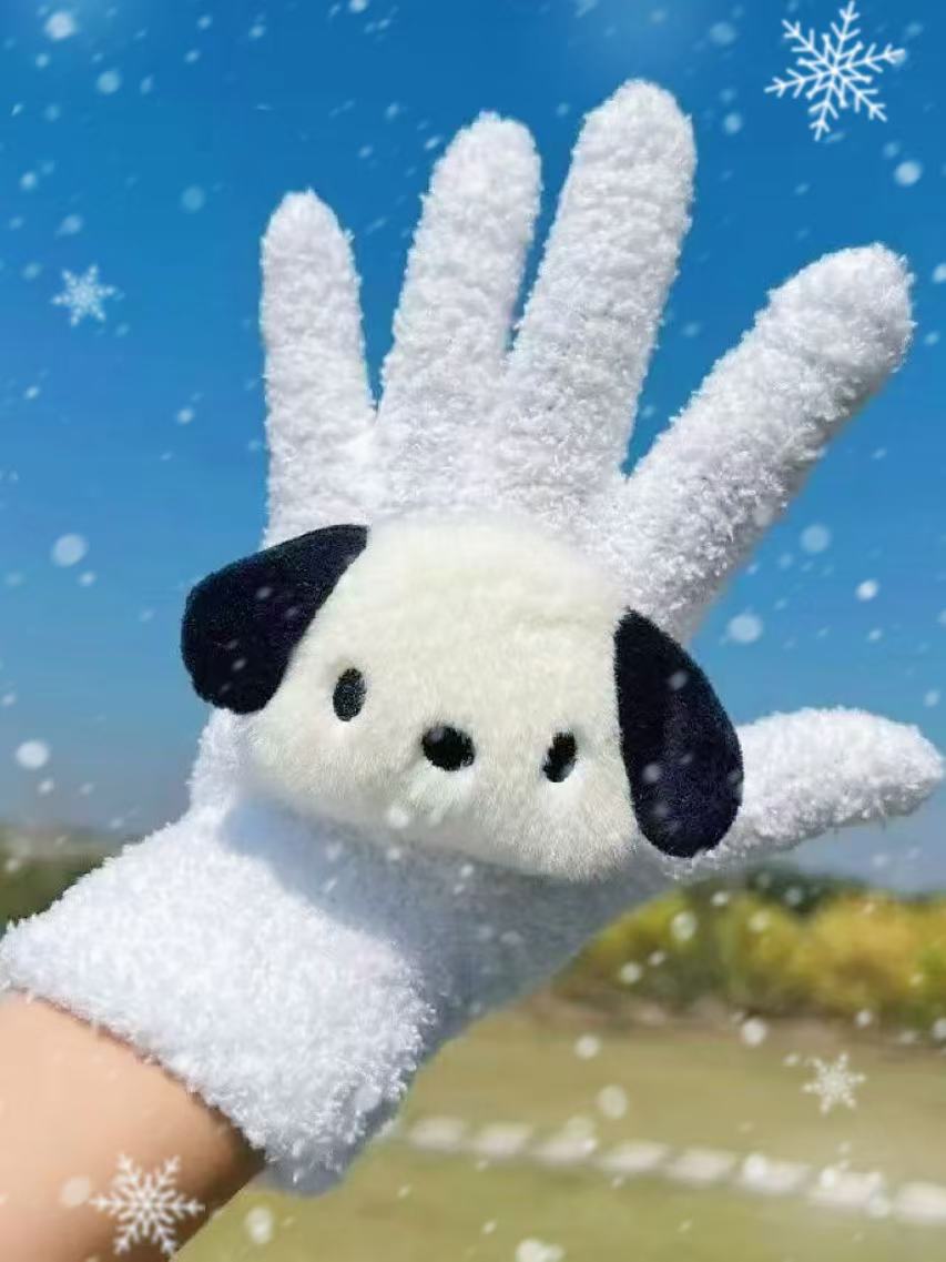 파차견 흰색 장갑 [개별포장]