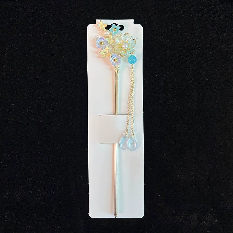 Hairpin Hanfu заколка для волос, орхидея цветочный декоративный аксессуар для волос, простая элегантная китайская стиль