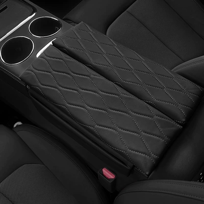 Armrest box pad Armrest Box Cover Leather Central - leapmoon-c11-c10-black