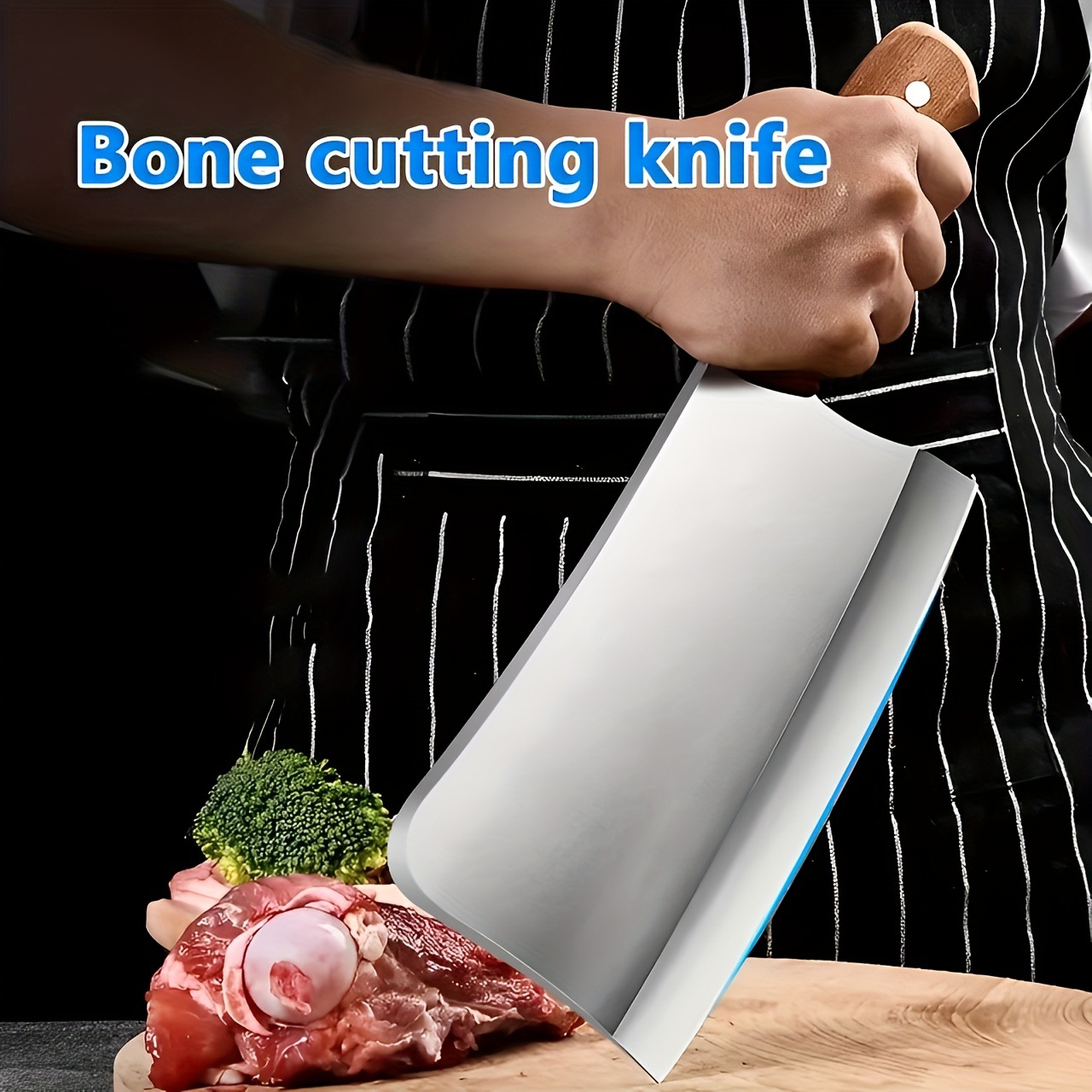 2025新款跨境代发1个重型不锈钢切肉刀加厚型跨境