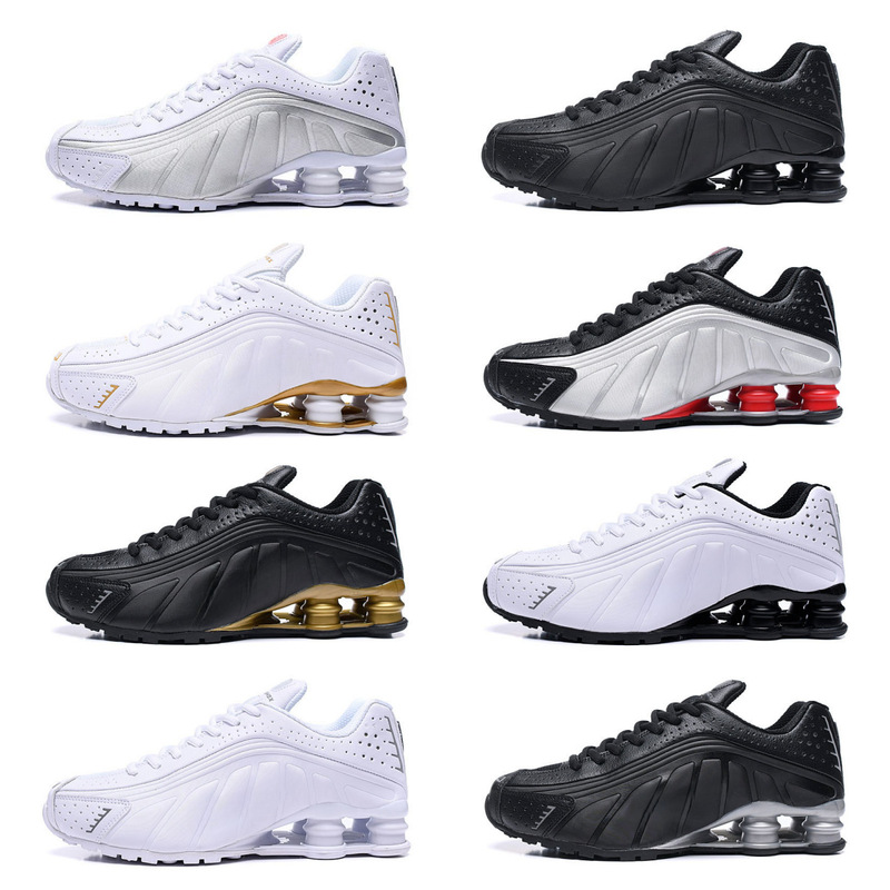 Cross-Border Export Shox R4 Air Column Running Shoes for Men and Women Retro Colorful Sports Shoes Shox Tl Outdoor Heightening Cross-Border Export Shox R4 Air Column Running Shoes for Men and Women Retro Colorful Sports Shoes Shox Tl Outdoor Heightening