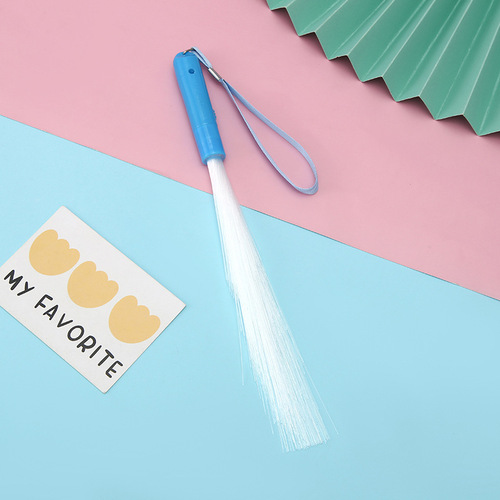 LED colorful optical fiber rod wholesale street stall toy light stick concert should support power props flash stick