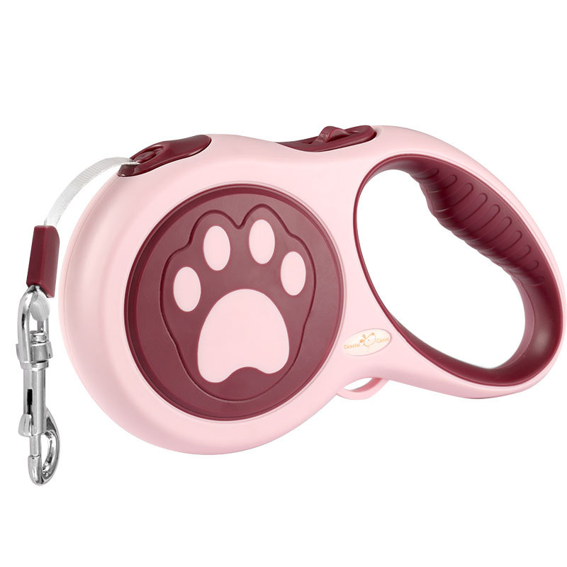 5 Meter langes, ausbruchsicheres Haustierseil, automatisches, teleskopisches, reflektierendes Hunde-Zugseil_voghion.com