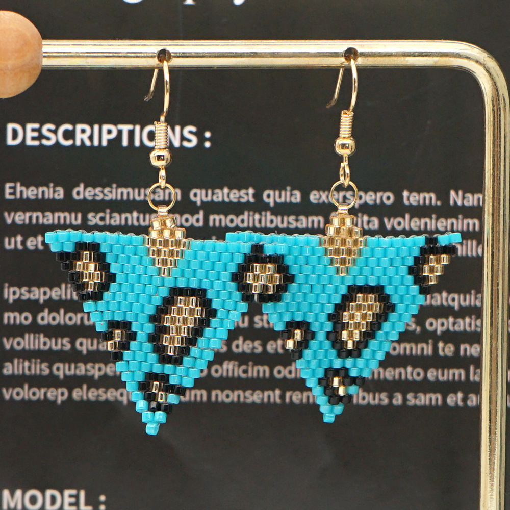 Leopard Print Woven Earrings display picture 5