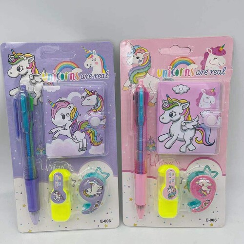Manufacturer wholesale stationery set creative cartoon long-eared rabbit stationery set kindergarten primary school students children's supplies