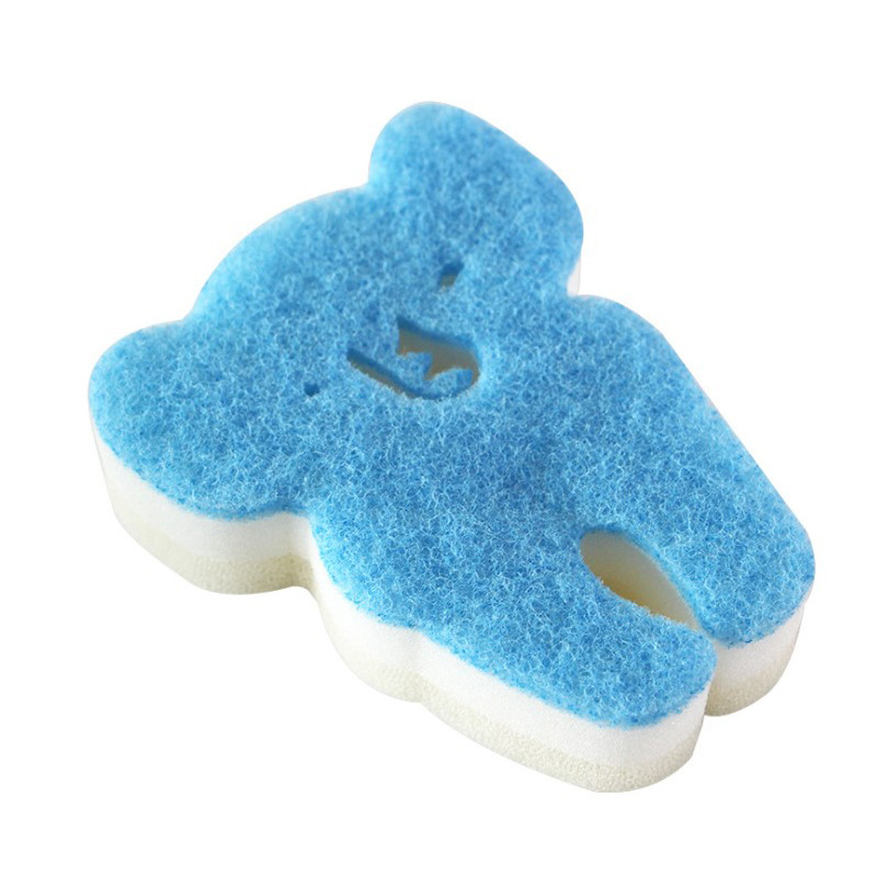 动物造型海绵擦 家用双面清洁海绵擦 大象三层复合海绵块