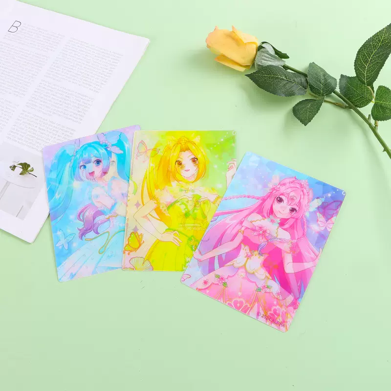 pet光栅定制3d立体可diy定做动漫明星二次元周边应援pp光栅明信片