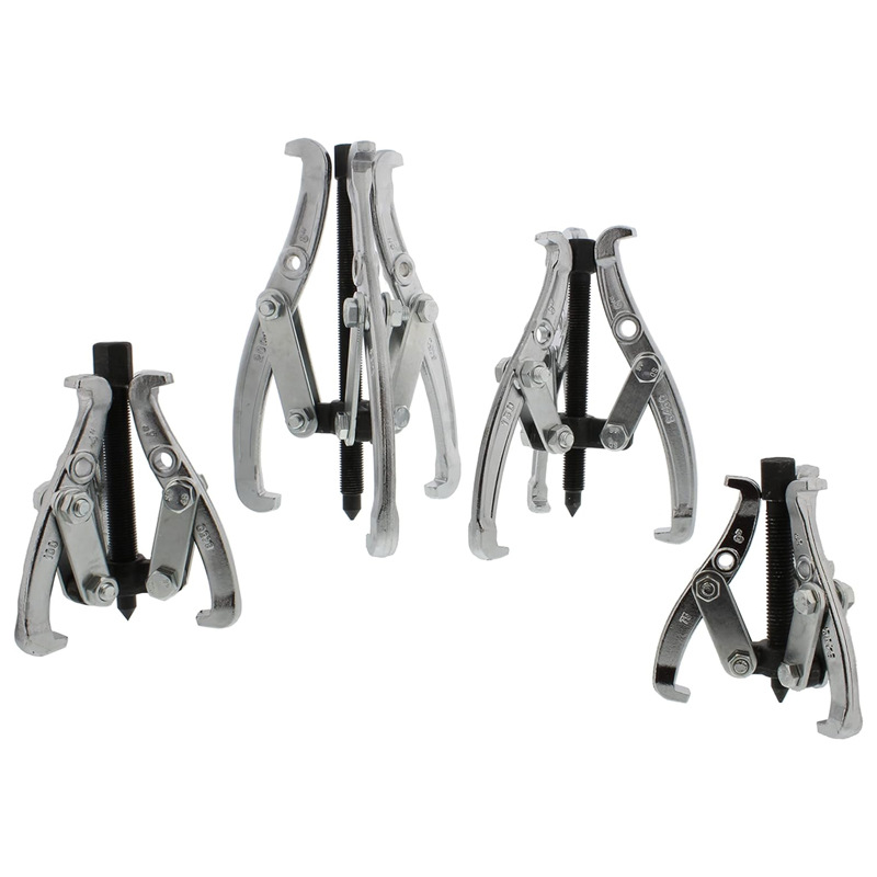 Extractor de tres garras de acero al carbono ajustable agujero interior cojinete extractor desmontaje superior agujero extractor