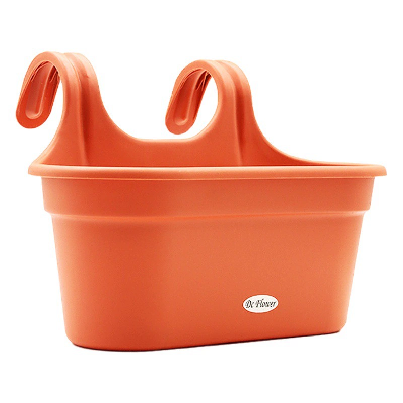 Домашнее Садоводство Зеленое растение Цветочное подвесное растение Настенный цветочный горшок с двойным крючком Подвесной горшок Балкон Сад Настенный