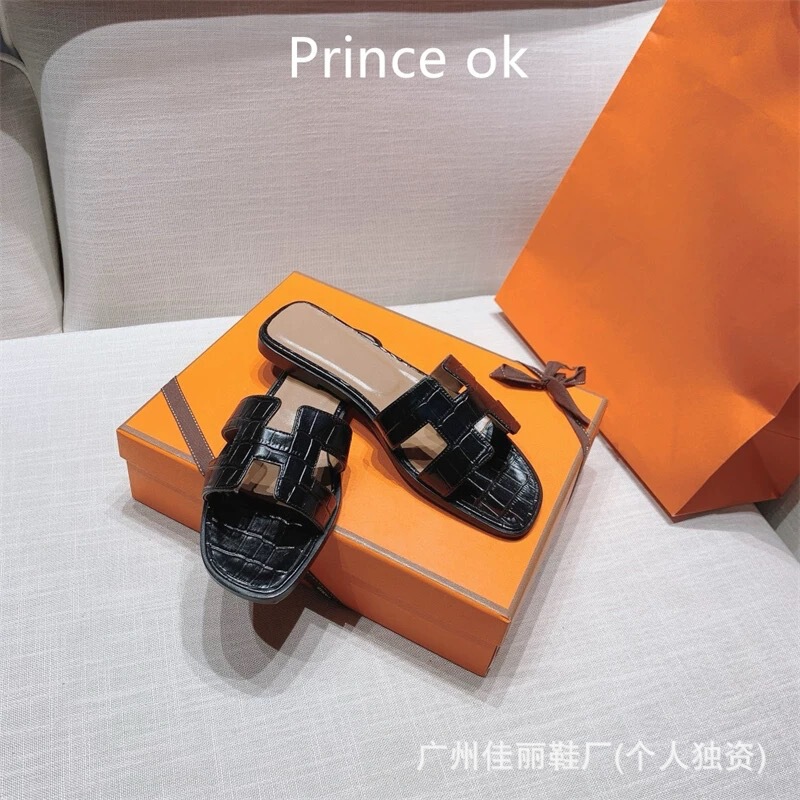 多彩なHスリッパ、万能フレンチアウターウェア、黒革フラットシューズ、レディースビーチサンダル、通勤用スリッパ|undefined