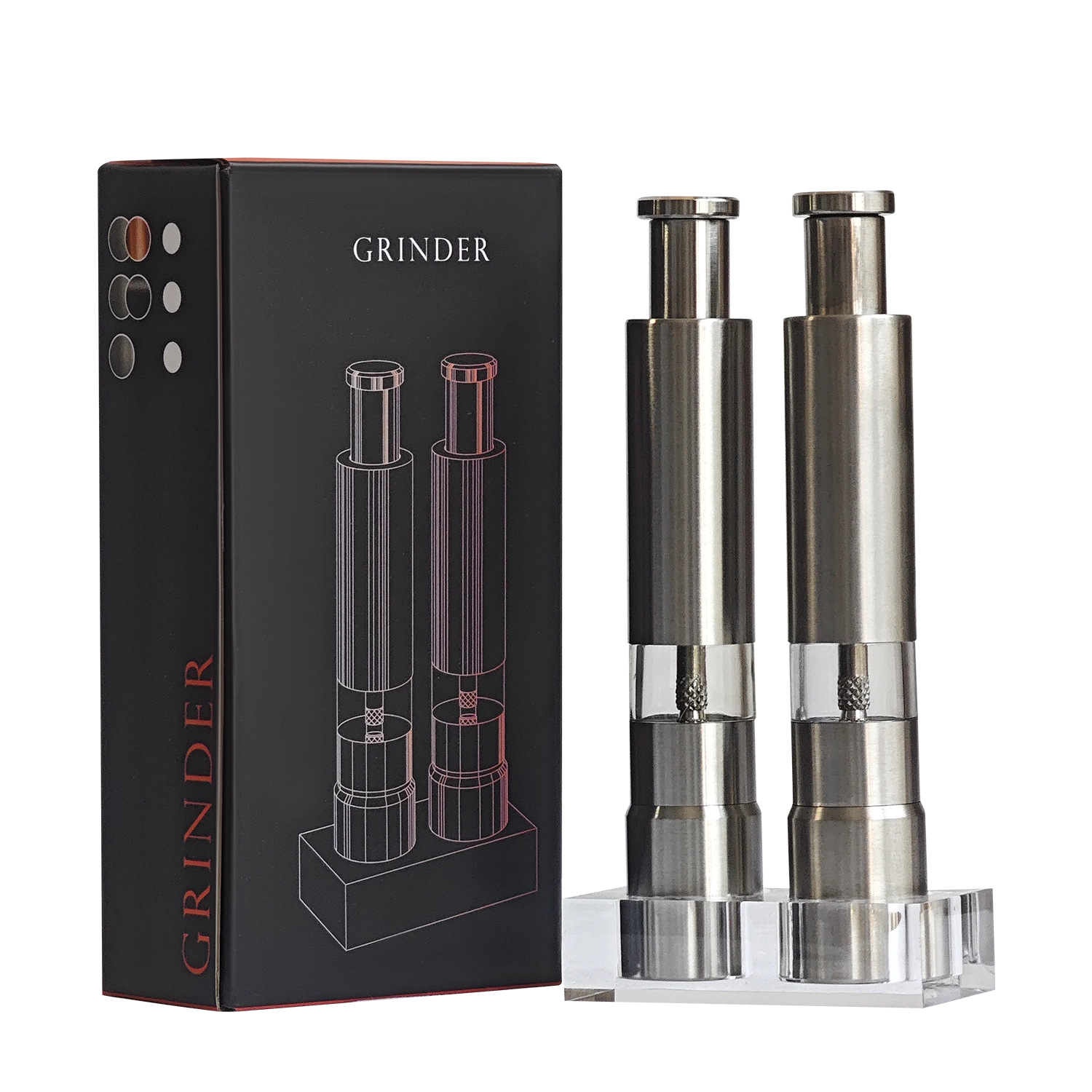 ✅ Molino de pimienta eléctrico Molino de pimienta Molino de pimienta negro Molino de sal marina Molino de sal marina Molino de pimienta doméstica