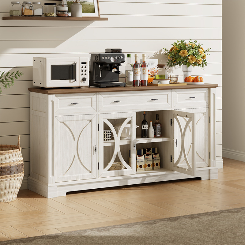 Cross-Border Popular Sideboard Multi-Layer Storage Cabinet Dining Cabinet Wall Cabinet Living Room Home Kitchen Restaurant Cabinet