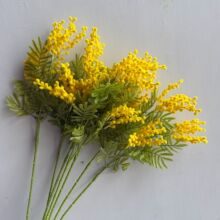 仿真2叉金合欢 家居婚庆插花仿真花装饰假花道具跨境货源工厂直销