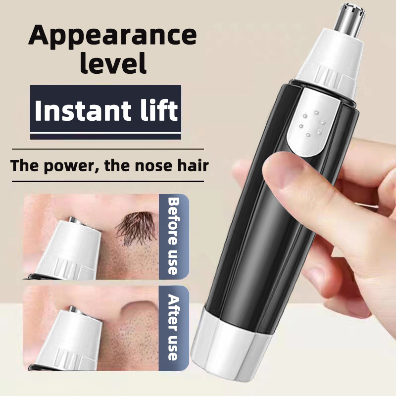Electric Nose Hair Trimmer For Men,Rechargeable Nostril Cleaning And Nose Hair Removal Scissors For Women,Shaving And Nose Hair Removal