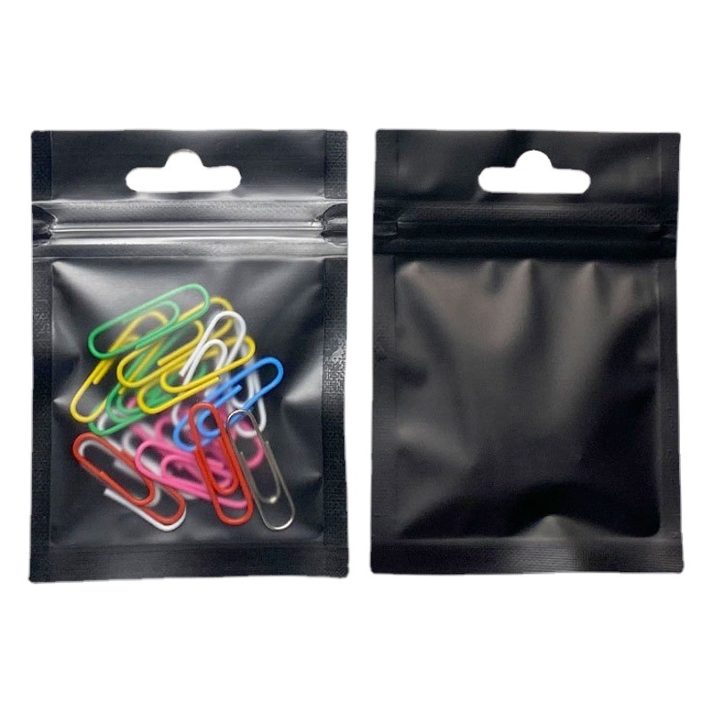 Joyería translúcida bolsa sellada bolsa de embalaje de la caja del teléfono móvil Bolsa autosellante color esmerilado impresión Interior papel de aluminio Yin y Yang bolsa de hueso