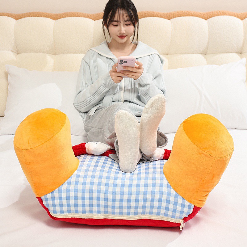 Super Cute Huggable Big Pillow for Bed, Waist Support, Sofa Cushion, Office Pillow, Backrest Cushion, Lumbar Pillow, Removable and Washable